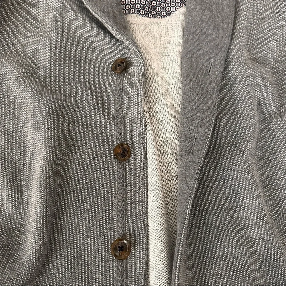 EUC Men’s Ted Baker Grey Shawl Collar Cardigan! - Picture 6 of 8